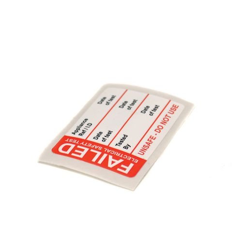 Fail Test Label - 250 Roll Sav (50 X 35mm)