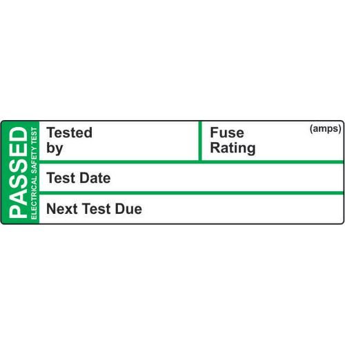 Pat Test Label - Roll Of 50 Sav (50 X 15mm)