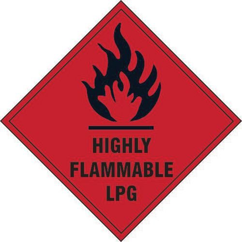 Highly Flammable Lpg - Sav (200 X 200mm)