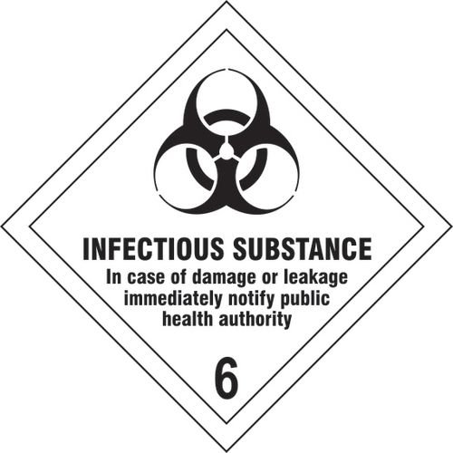 Infectious  Substance 6 - Sav Diamond (100 X 100mm)