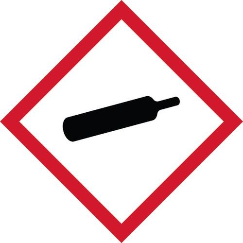 Ghs Compressed Gas Symbol - Sav (100 X 100mm)