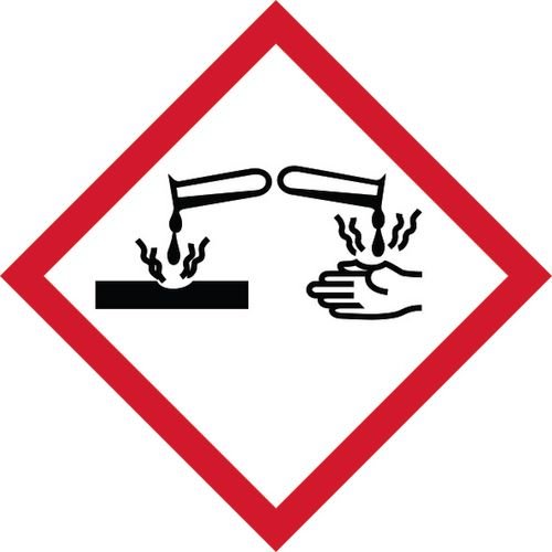 Ghs Corrosive Symbol - Sav (100 X 100mm)