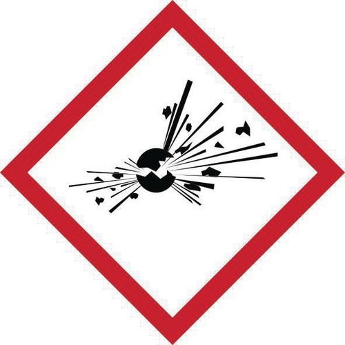 Ghs Explosive Symbol - Sav (100 X 100mm)