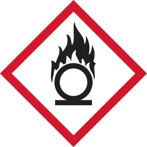 Ghs Oxidising Symbol - Sav (100 X 100mm)