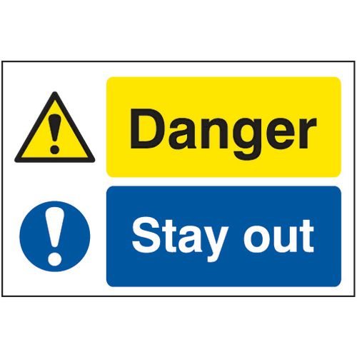 Quarry Sign: Danger / Stay Out - Fmx (600 X 400mm)