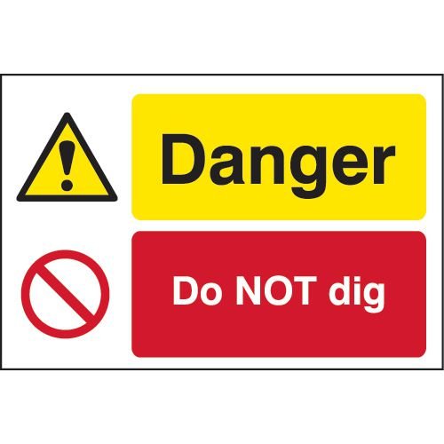 Quarry Sign: Danger Do Not Dig - Fmx (600 X 400mm)