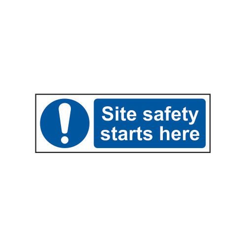 Site Safety Starts Here - 1.2mm Recyclable Pp (600 X 200mm)