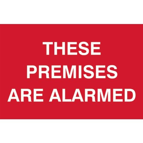 These Premises Are Alarmed - Sapp (300 X 200mm)