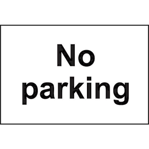 No Parking - 1.2mm Recyclable Pp (300 X 200mm)