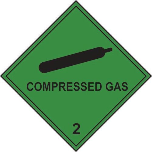 Compressed Gas 2 - Labels (100 X 100mm Roll Of 250)