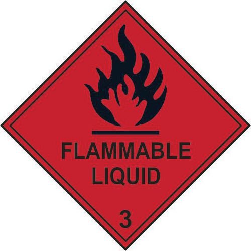 Flammable Liquid 3 - Labels (100 X 100mm Roll Of 250)