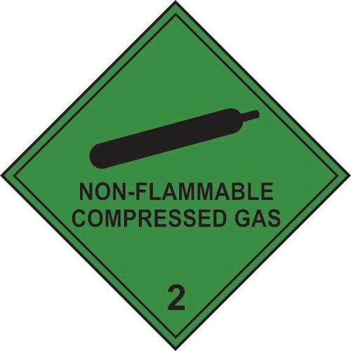 Non-Flammable Compressed Gas 2 - Labels (250 X 250mm Pack Of 10)