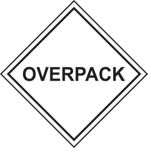 Overpack - Labels (100 X 100mm Roll Of 250)