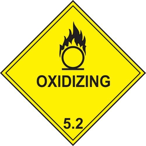 Oxidizing 5.2 - Labels (100 X 100mm Roll Of 250)