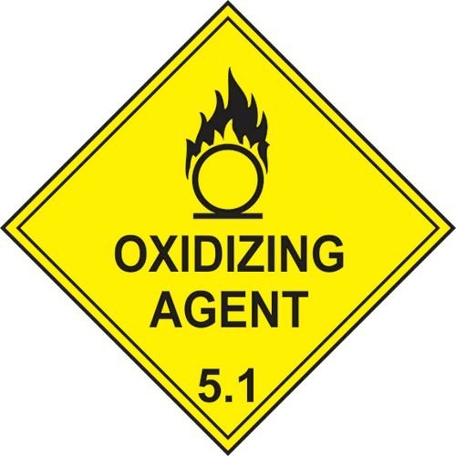 Oxidizing Agent 5.1 - Labels (250 X 250mm Pack Of 10)