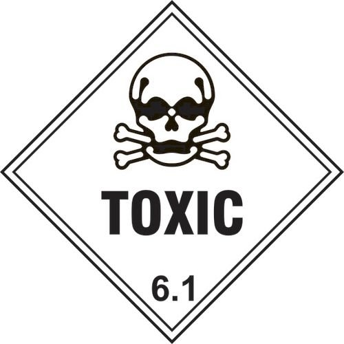 Toxic 6.1 - Labels (100 X 100mm Roll Of 250)