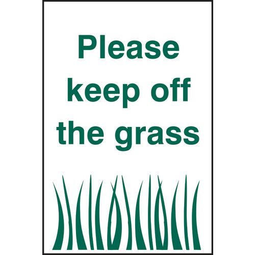 Please Keep Off The Grass - Pyc (200 X 300mm)