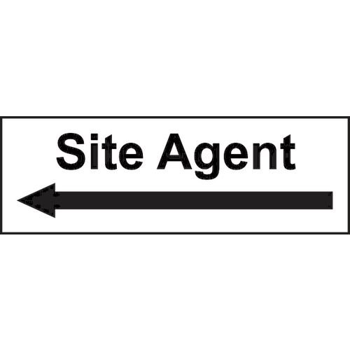 Site Agent Arrow Left - Sav (300 X 100mm)
