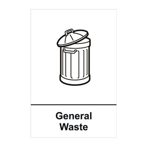 Recycling: General Waste - Sav (150 X 200mm)