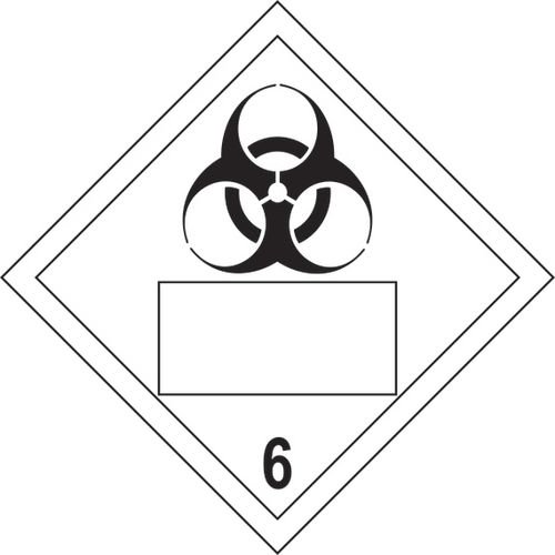 Biohazard 6 Symbol - Sav Placard (250 X 250mm)