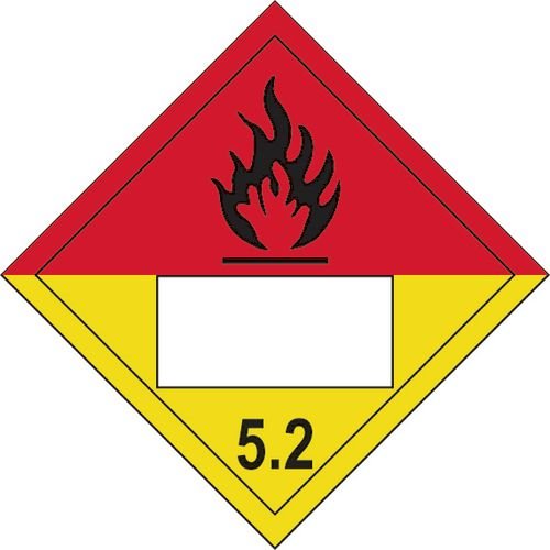 Flammable 5.2 Symbol - Sav Placard (250 X 250mm)