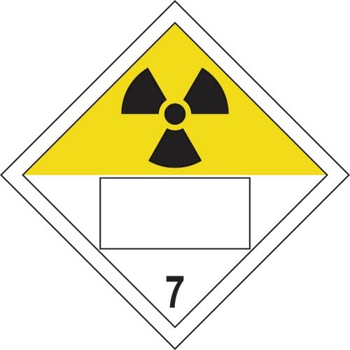 Radioactive 7 Symbol - Sav Placard (250 X 250mm)