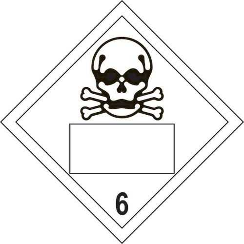 Skull 6 Symbol - Sav Placard (250 X 250mm)