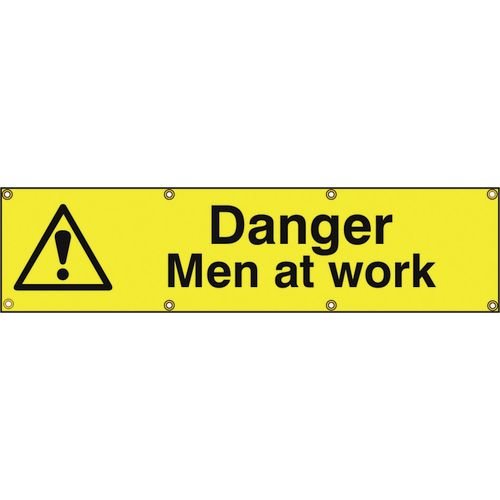 Danger Men At Work - Ban (1200 X 300mm)