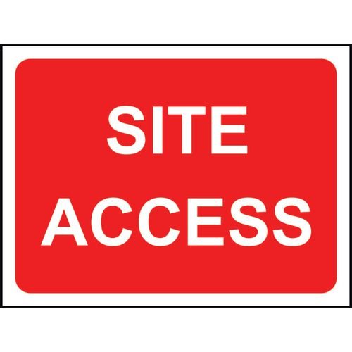 1050 X 750mm  Temporary Sign - Site Access