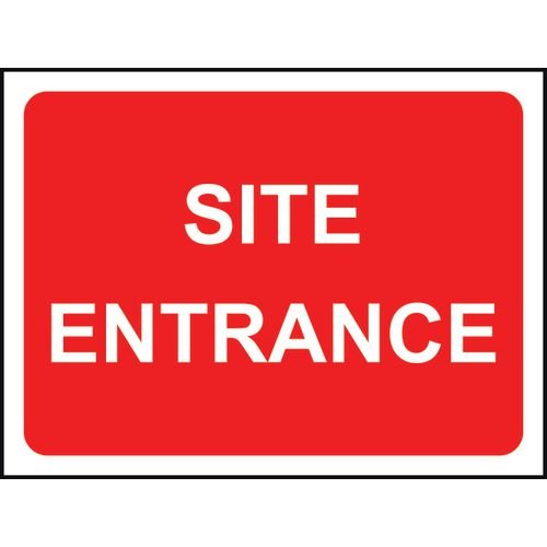 1050 X 750mm  Temporary Sign - Site Entrance