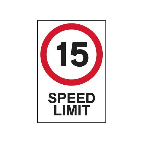 15Mph Speed Limit - Fmx (400 X 600mm)