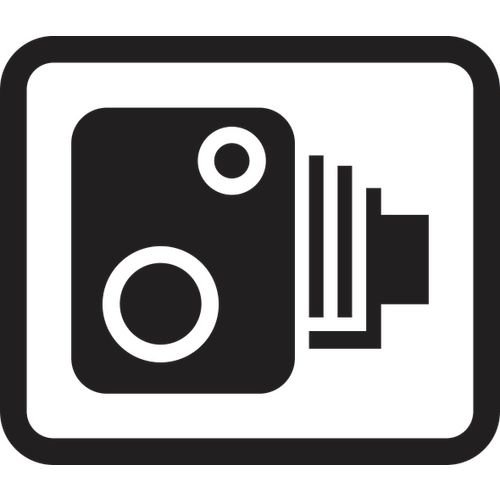 350 X 300mm Dibond 'Speed Camera Symbol Only' Road Sign (Without Channel)