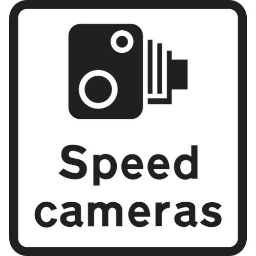 450 X 550mm Dibond 'Speed Cameras' Road Sign (Without Channel)