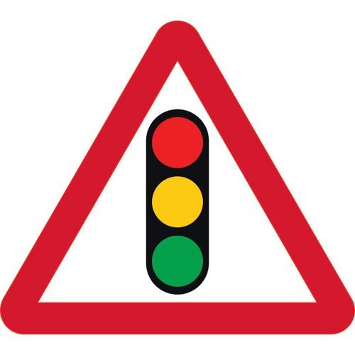 600mm Tri. Temporary Sign & Frame - Traffic Lights