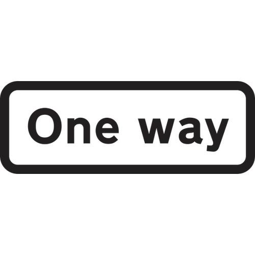 659 X 188mm Dibond 'One Way' Road Sign (Without Channel)