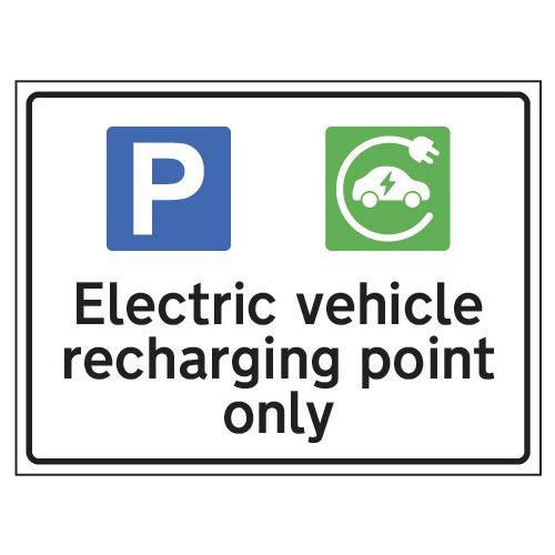 Electric Vehicle Recharging Point Only - Acp (400 X 300mm)