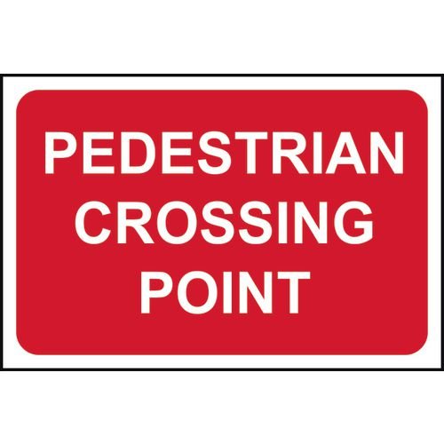 Pedestrian Crossing Point - 1.2mm Recyclable Pp (600 X 450mm)