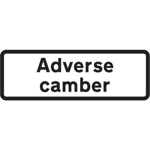 Supplementary Plate 'Adverse Camber' - Zin (860 X 360mm)