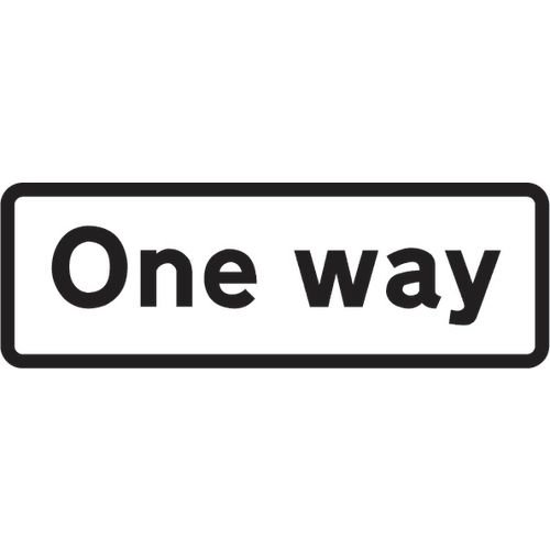 Supplementary Plate 'One Way' - Zin (870 X 300mm)