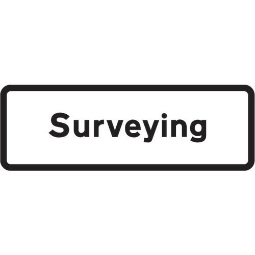 Supplementary Plate 'Surveying' - Zin (685 X 275mm)