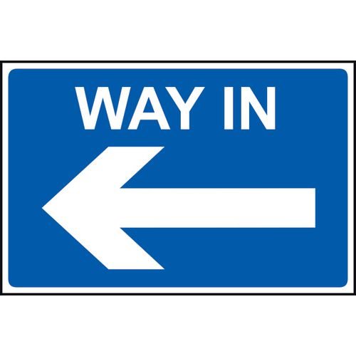 Way In Arrow Left - Fmx (600 X 400mm)