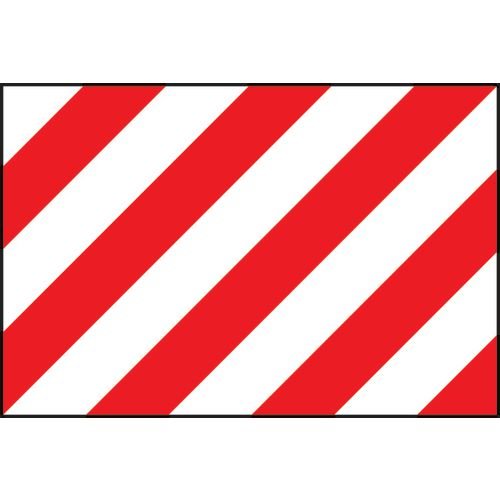 Red & White Warning Panel - Pp (600 X 400mm)