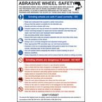 Safety Poster - Abrasivewheel - 1.2 mm Recyclable Pp (400 X 600 Mm)