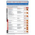 Safety Poster: Coshh, Clpregulations - 1.2 mm Recyclable Pp (400 X 600 Mm)