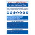 Safety Poster: Personal Protectiveequipment - 1.2 mm Recyclable Pp (400 X 600 Mm)