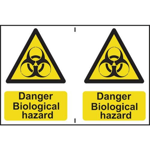 Danger Biological Hazard - Sapp (300 X 200mm)