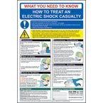 Safety Poster - Electricshock - 1.2 mm Recyclable Pp (400 X 600 Mm)