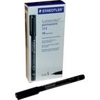 Safety Tag Pen - Ultrafine (black) Pack of 10