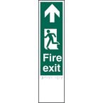 Fire Exit Man Left Arrowup - Taktyle (75 X 300 Mm)