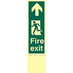 Fire Exit Man Left Arrowup - Taktyleph (75 X 300 Mm)